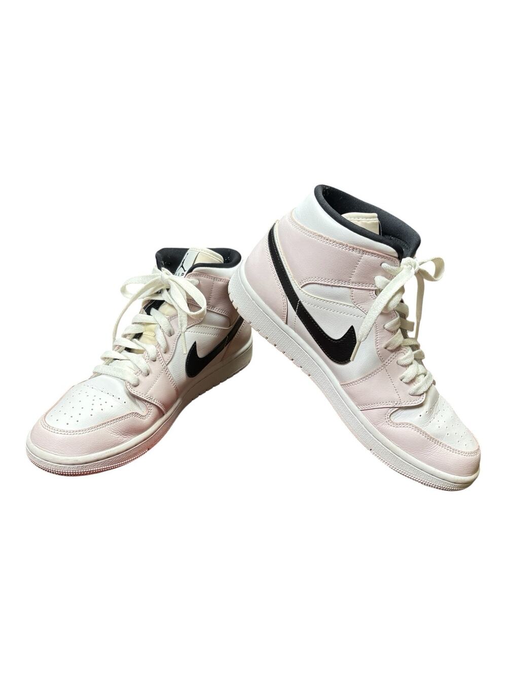 Nike Air Jordan 1 Mid Barely Rose Basketball Sneakers Women’s 11 Pink White